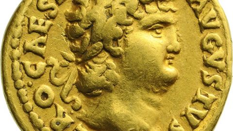 Nero császár arany pénzérméje