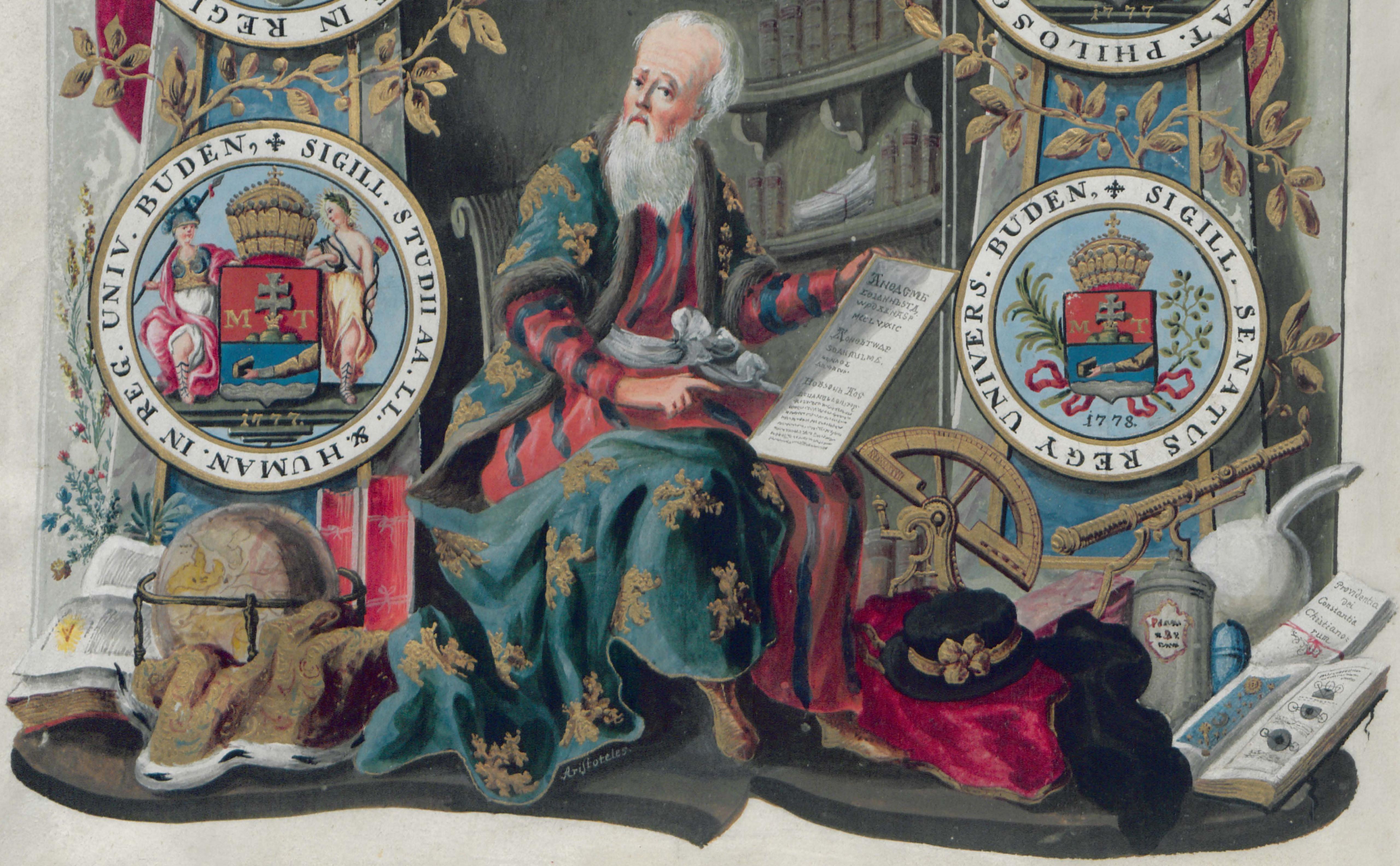 Book, robe, science – Symbols from the history of Eötvös Loránd University