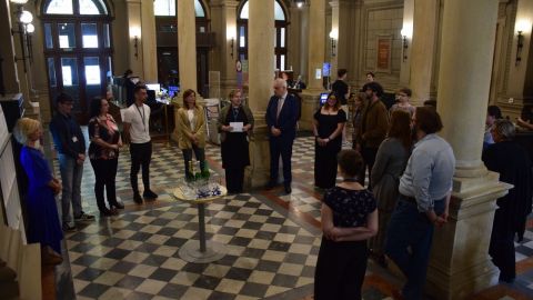 Hivatalosan is átadták az Egyetemi Könyvtár audioguide szolgáltatását 